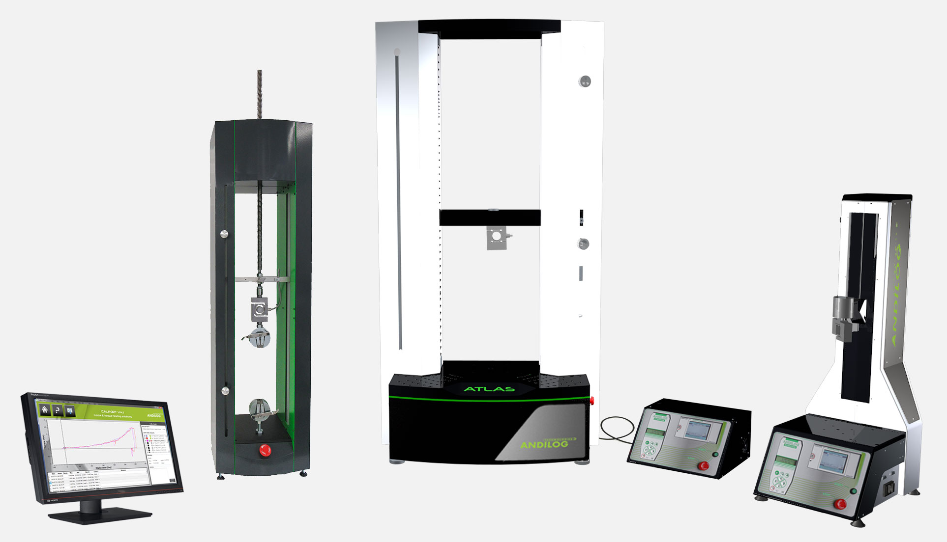 Motorized test stands range