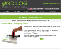 Andilog Wireless force and torque sensors